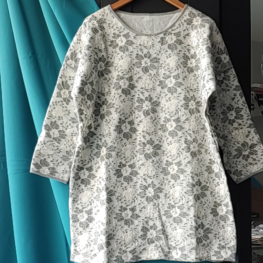 sold Lace Embroidered Cotton Sweater Dress